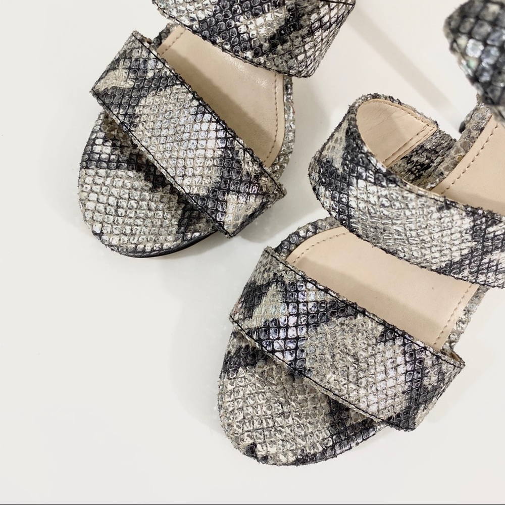 Vince Camuto Rittel Snake-Embossed leather heels sz 6.5 - Picture 6 of 10